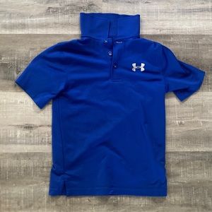 UNDER ARMOUR boys blue polo